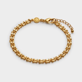 Grecian Waterproof Gold Link Bracelet